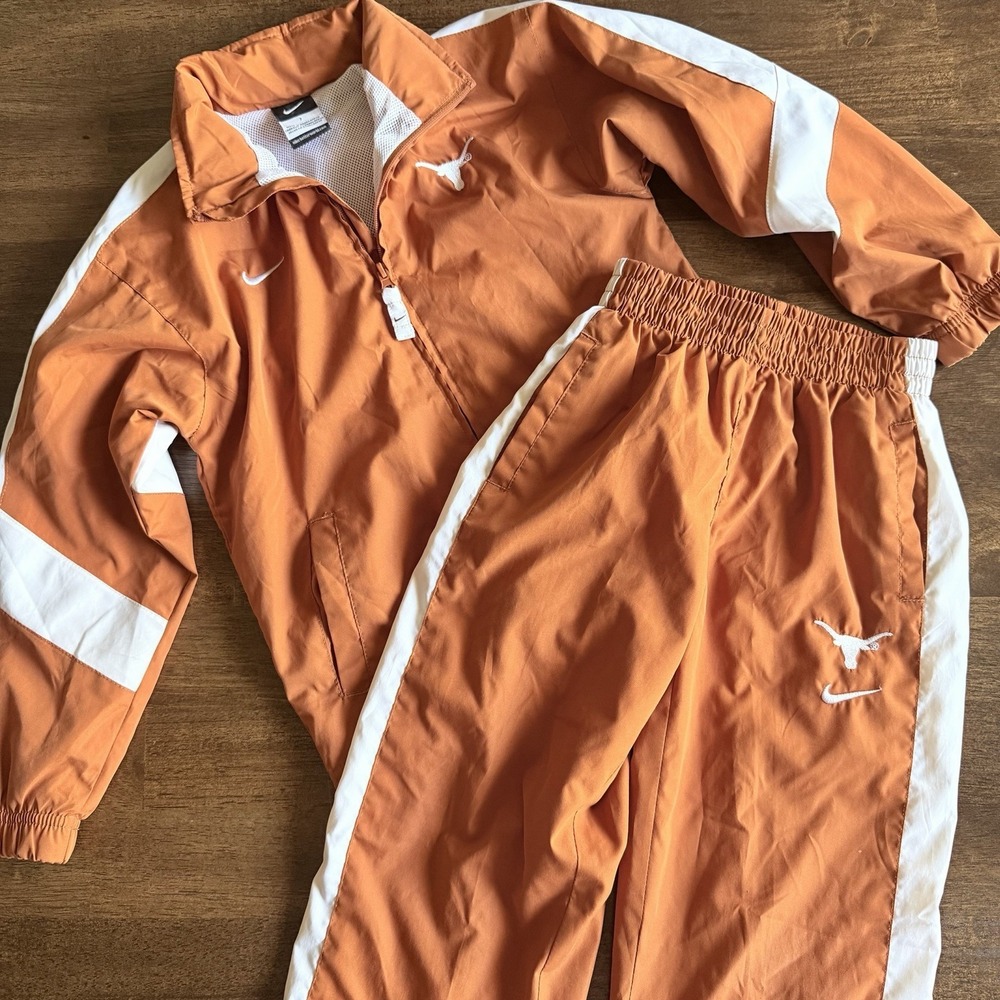 Nike Texas Longhorn Kids Size 7 Jumpsuit  Packable Hood Football 2010s